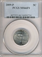 2009-P 5C MS66FS