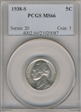 1938-S 5C MS66