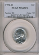 1976-D 5C MS65FS