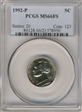 1992-P 5C MS66FS
