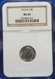 1963-D 10C NGC-MS66