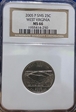 2005-P 25C SMS West Virginia NGC-MS66