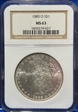 1885-O $1 Morgan NGC-MS63