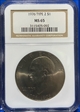 1776-1976 $1 Type 2 Eisenhower NGC-MS65
