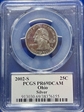 2002-S 25C Ohio Silver PR69DCAM