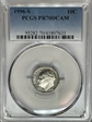 1996-S 10C PR70DCAM