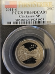 2011-S 25C Chickasaw NP First Strike PR69DCAM
