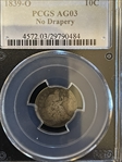 1839-O 10C No Drapery AG3