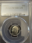 1990-S 10C PR70DCAM