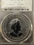 2021 $1 Fraser's Dolphin First Strike MS70