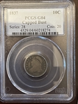 1837 10C Capped Bust G4