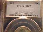 1963 25C PR67