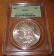 1887 $1 MS64