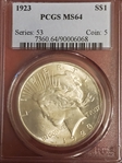 1923 $1 MS64
