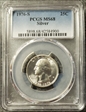 1976-S 25C Silver MS68