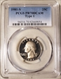 1981-S 25C Type 1 PR70DCAM
