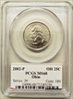 2002-P 25C Ohio MS68