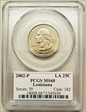 2002-P 25C Louisiana MS68