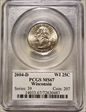 2004-D 25C Wisconsin MS67
