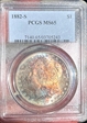 1882-S $1 MS65