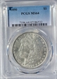 1890 $1 MS64
