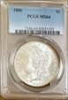 1886 $1 MS64