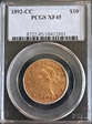 1892-CC $10 XF45