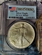 2007-W $1 Burnished Silver Eagle First Strike SP69