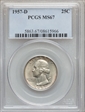 1957-D 25C MS67