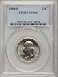 1986-P 25C MS66