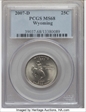 2007-D 25C Wyoming MS68