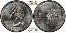 2000-D 25C New Hampshire MS68