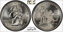 2000-D 25C Massachusetts MS68
