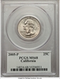 2005-P 25C California MS68