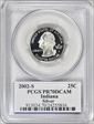 2002-S 25C Indiana Silver PR70DCAM