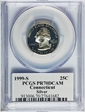 1999-S 25C Connecticut Silver PR70DCAM