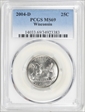 2004-D 25C Wisconsin MS69