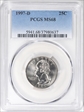 1997-D 25C MS68