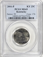 2001-P 25C Kentucky MS69