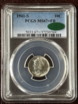 1941-S 10C MS67+ FB