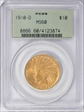 1910-D $10 MS60