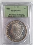 1885 $1 MS64DMPL