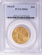1914-D $10 MS61