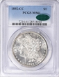 1892-CC $1 MS61