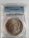 1881-S $1 MS66+ 