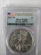 2013-W $1 Burnished Silver Eagle First Strike SP70