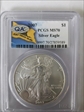 2007 $1 Silver Eagle MS70