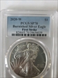 2020-W $1 Burnished Silver Eagle First Strike SP70