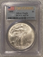 2004 $1 Silver Eagle First Strike MS70