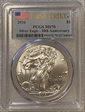 2016 $1 Silver Eagle Silver Eagle - 30th Anniversary First Strike MS70